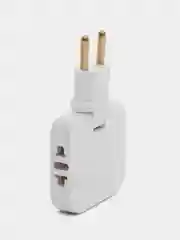 Плоский поворотный тройник для розетки idealim разветвитель 2500WT, комплект 5 шт