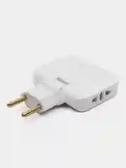 Плоский поворотный тройник для розетки idealim разветвитель 2500WT, комплект 5 шт
