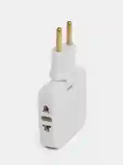 Плоский поворотный тройник для розетки idealim разветвитель 2500WT, комплект 2 шт