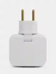 Плоский поворотный тройник для розетки idealim разветвитель 2500WT, комплект 2 шт