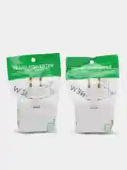 Плоский поворотный тройник с USB для розетки idealim разветвитель, 4000WT, комплект 2 шт