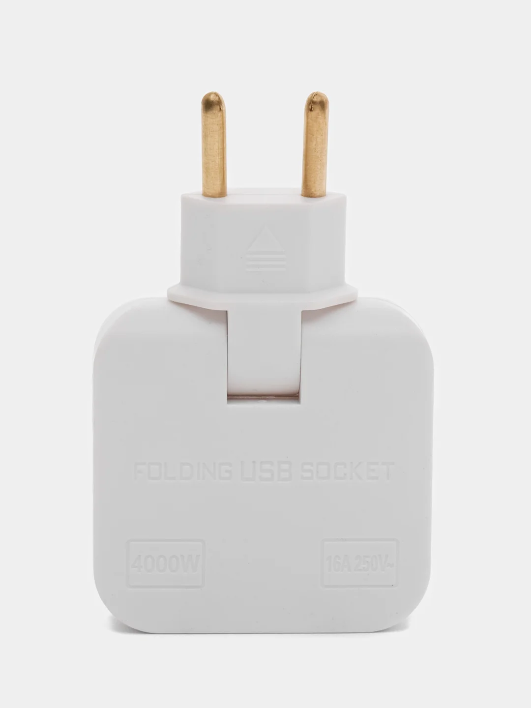 Плоский поворотный тройник с USB для розетки idealim разветвитель, 4000WT, комплект 2 шт