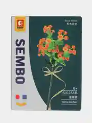 Рыжий конструктор блочный, серия цветы SEMBO, детали совместимы с лего мировых брендов