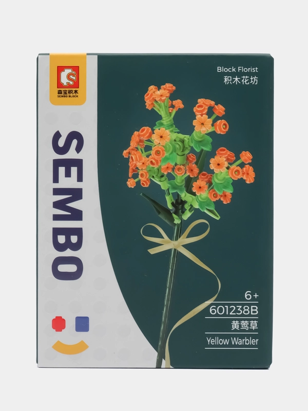 Конструктор блочный, серия цветы SEMBO, детали совместимы с лего мировых брендов