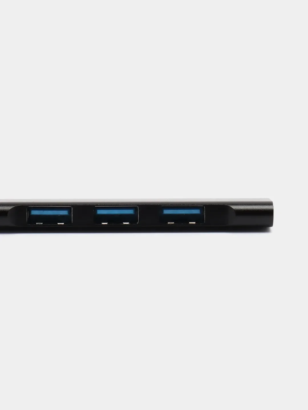 Черный usb-хаб, разветвитель на 4 порта, Type-C, переходник Hub 3.0, концентратор