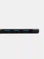 Черный usb-хаб, разветвитель на 4 порта, Type-C, переходник Hub 3.0, концентратор