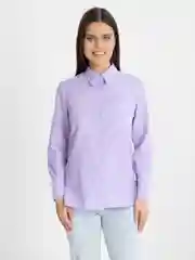 Лавандовый рубашка женская