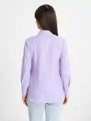 Лавандовый рубашка женская