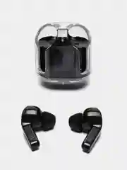 Розовый беспроводные наушники TWS BT16 PRO версия, с прозрачным кейсом+ЧЕХОЛ,наушники беспроводные