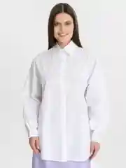 Белый рубашка женская оверсайз, хлопок, все размеры