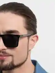 Черный солнцезащитные мужские очки