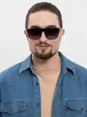 Фиолетовый мужские солнцезащитные очки квадратной формы