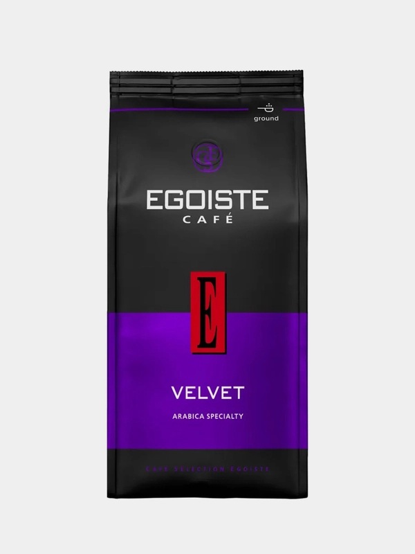 Кофе молотый EGOISTE Velvet полимерная упаковка, 200 г