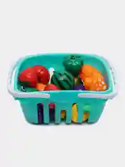 Игрушки "Фрукты и овощи" на липучках/Набор продуктов/Овощи/Фрукты/ПиццаПосуда/Корзина/Торт