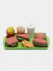 Игрушки "Фрукты и овощи" на липучках/Набор продуктов/Овощи/Фрукты/ПиццаПосуда/Корзина/Торт