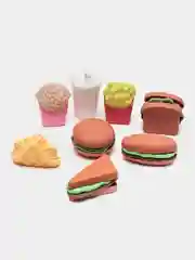 Игрушки "Фрукты и овощи" на липучках/Набор продуктов/Овощи/Фрукты/ПиццаПосуда/Корзина/Торт