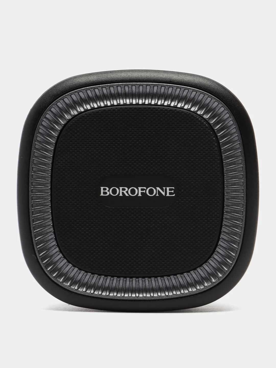Черный магнитный держатель для телефона в машину Borofone в решетку, пластина магнитная