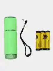 Зеленый ультрафиолетовая лампа-фонарик для маникюра, светодиодная, 9 LED