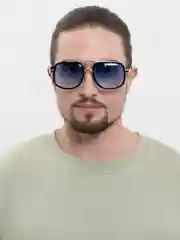 Синий мужские квадратные солнцезащитные очки