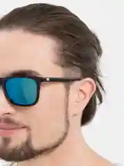 Синий стильные, квадратные, солнцезащитные очки для мужчин