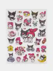 Бронзовый стикерпак, стикеры Hello Kitty, наклейки Куроми, декоративный скотч по аниме Куроми