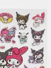 Бронзовый стикерпак, стикеры Hello Kitty, наклейки Куроми, декоративный скотч по аниме Куроми