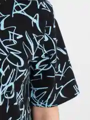Ледяной платье-футболка Oversize с принтом, длинное