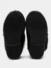 Черный чуни-тапочки для мальчиков утепленные, вязаные, Soft Slippers