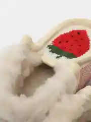 Розовый чуни-тапочки для девочек вязаные Soft Slippers, утепленные экомехом