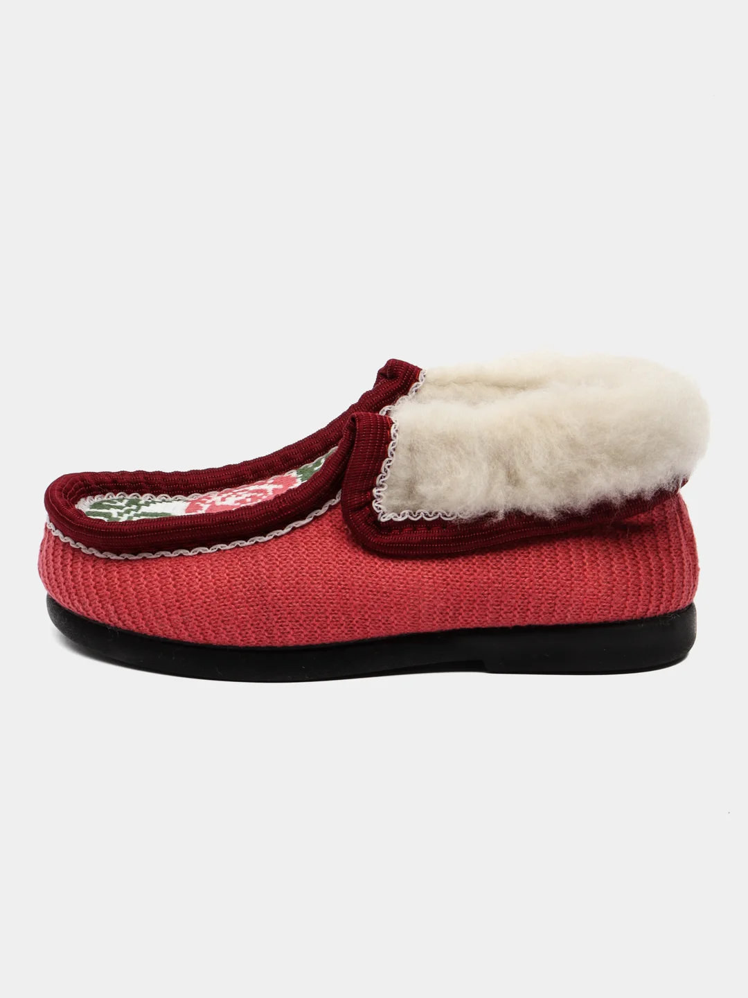 Коралловый чуни-тапочки для девочек вязаные Soft Slippers, утепленные экомехом