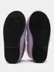 Лавандовый чуни-тапочки для девочек вязаные Soft Slippers, утепленные экомехом