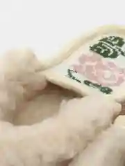 Пудровый чуни-тапочки для девочек вязаные Soft Slippers, утепленные экомехом