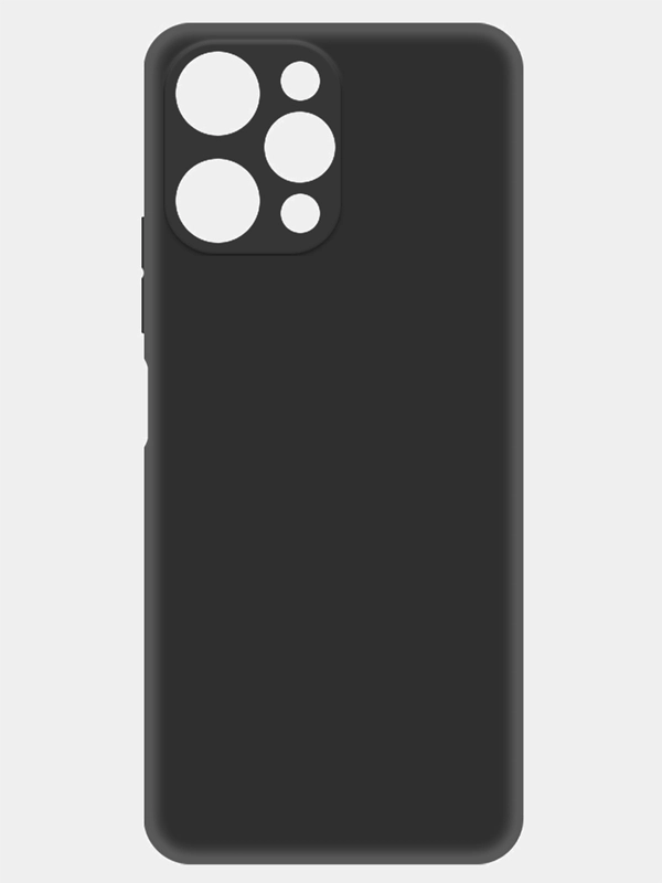 Чехол-накладка Krutoff Silicone Case для Xiaomi Redmi 12 черный