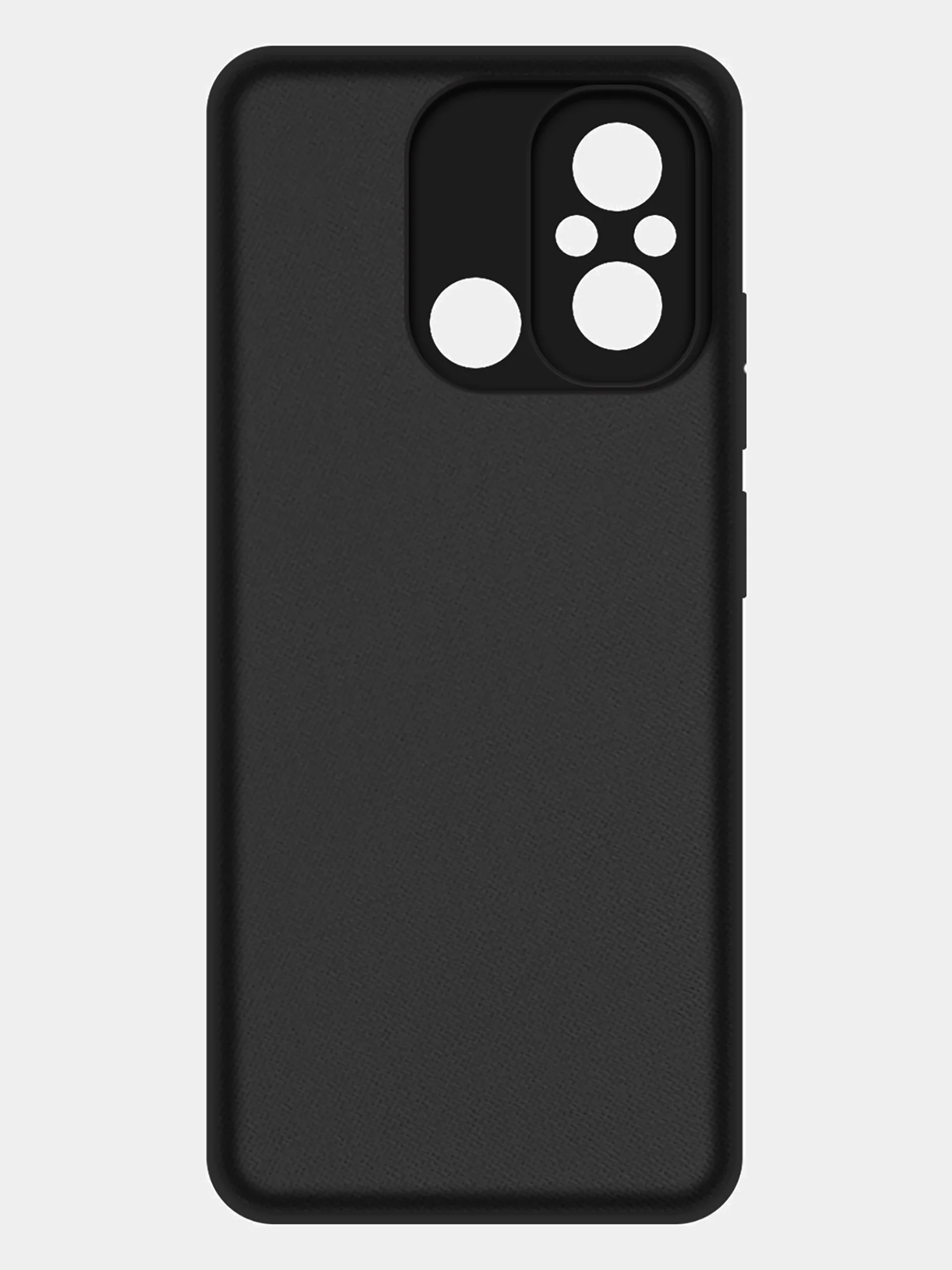 Чехол-накладка Krutoff Silicone Case для Xiaomi Redmi 12C черный