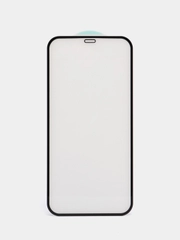Защитное стекло 5D Nano Glass для iPhone 12 pro, черный, на весь экран