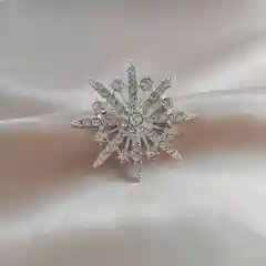 Брошь Серебряная Звезда / Брошь Серебряная снежинка