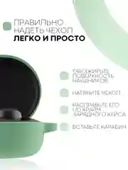 Красный чехол для наушников Xiaomi Redmi AirDots 3, 2S, Мi True Wireless Earbuds Basic 2S КАРТОФАН