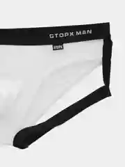 Белый мужские трусы с подвязками Gtopx man (брифы,джоки)