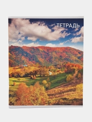 Тетрадь 96 листов в клетку Calligrata "Природа", обложка мелованный картон