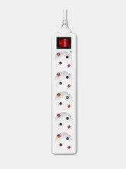 Сетевой удлинитель Buro BU-PS5.5/W, 5м, белый