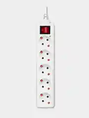 Сетевой удлинитель Buro BU-PS5.5/W, 5м, белый