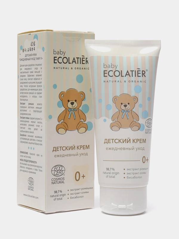 Детский крем Ежедневный уход 0+ Ecolatier baby, 100 мл