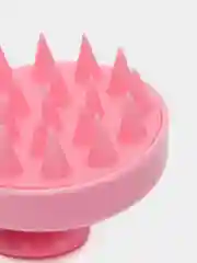 Розовый щетка массажная для мытья волос и кожи головы