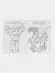 Раскраска для мальчиков, для малышей, набор 8 шт,12 стр + Карандаши цветные 6 шт в подарок