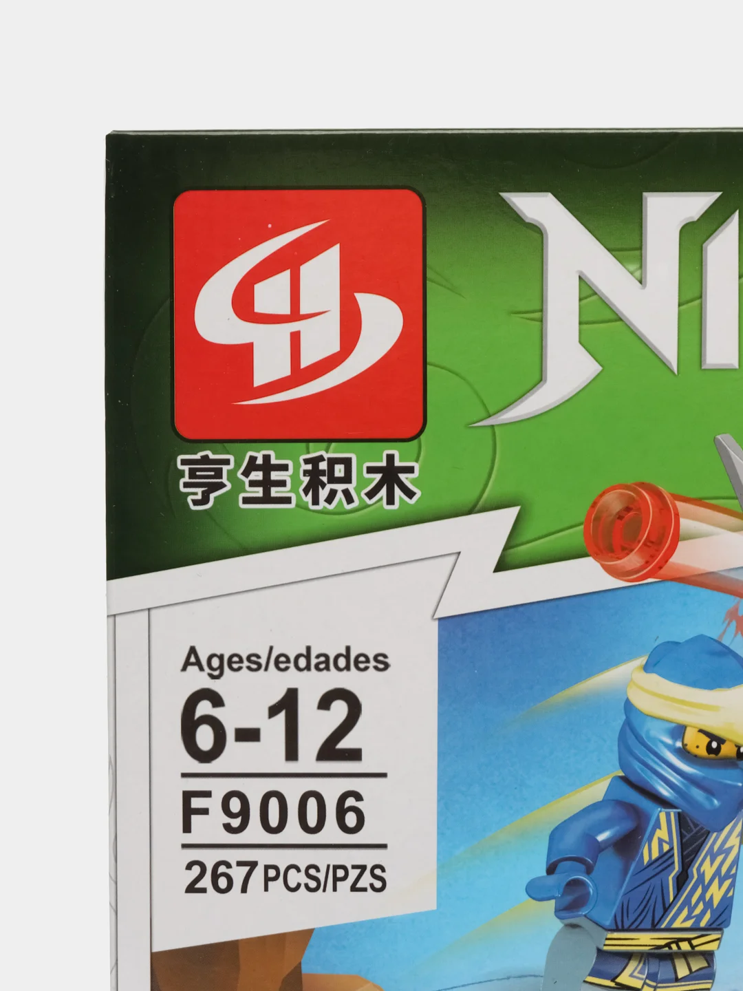 Красный конструктор "Ниндзя" / Ninja драконы, машины, роботы 261-267 деталей, лего совместимый