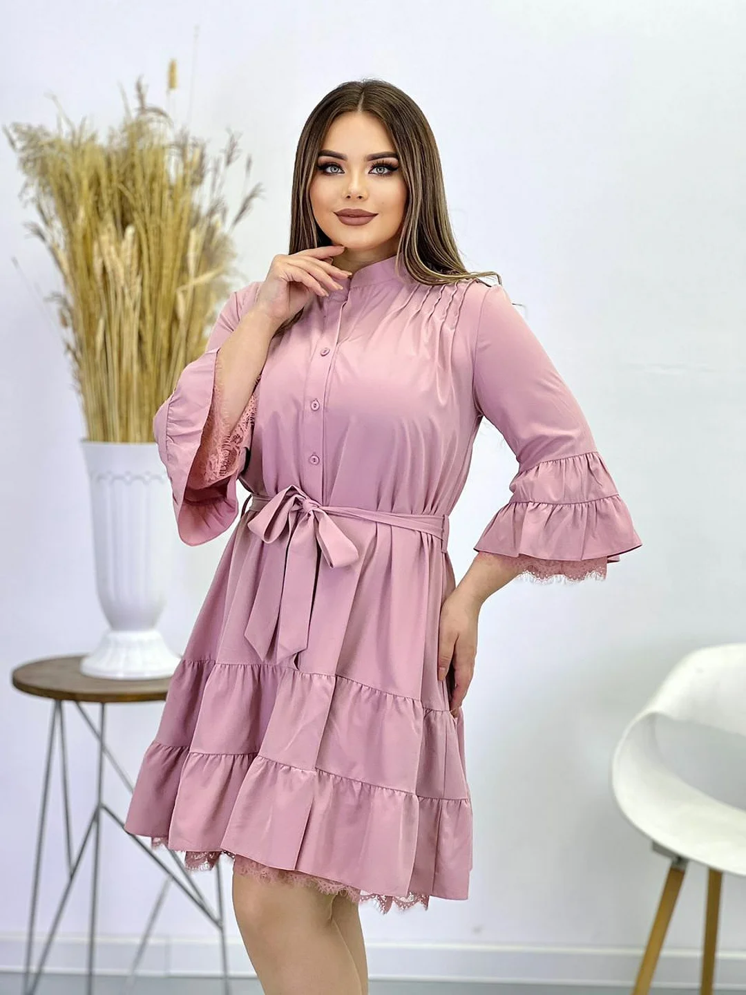 Красный платье женское, большие размеры 48-64