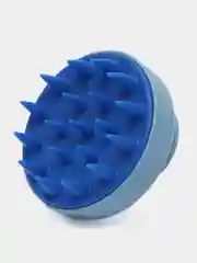 Синий массажная щетка для мытья головы силиконовая, 4 цвета