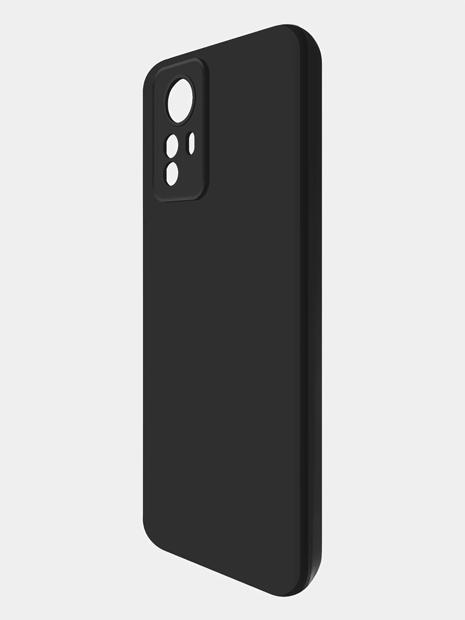 Чехол-накладка Krutoff Silicone Case для Xiaomi Redmi Note 12S черный
