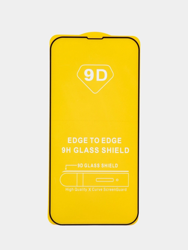 Защитное стекло "SC" 5D Full Glue для Apple Iphone 13 Pro Max/6.7 (цвет=черный)