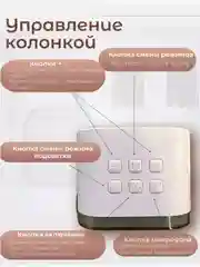 Голубой портативная караоке-колонка с беспроводным микрофоном